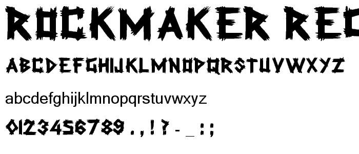 Rockmaker Regular font